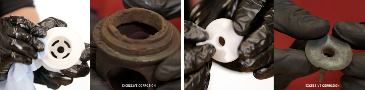 cage and ratio plug corrosion example